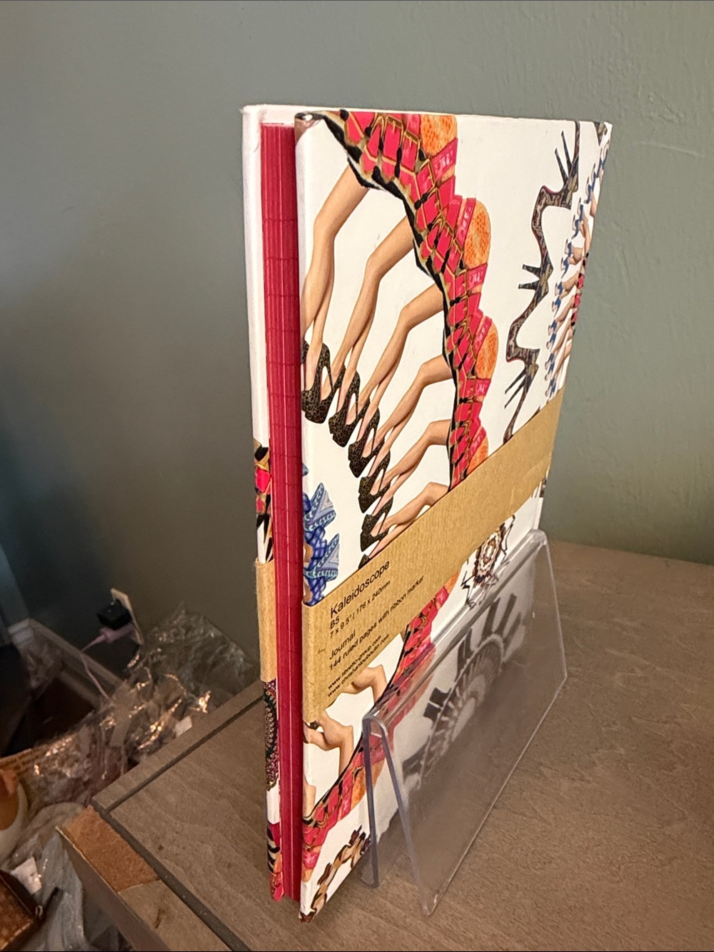 Christian Louboutin White Notebook with Red, Orange, Brown, and Black Accents - Picture 3 of 7
